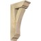 Ekena Millwork Thorton Traditional Rough Sawn Bracket w/ Offset Brace, Douglas Fir, 6"W x 14"D x 26"H BKT0604X14X26THR01RDF - alternate 1